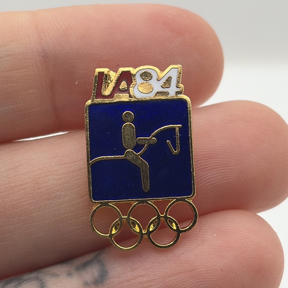 1984‎ Los Angeles Olympics Equestrian Horse Event Lapel Hat Pin